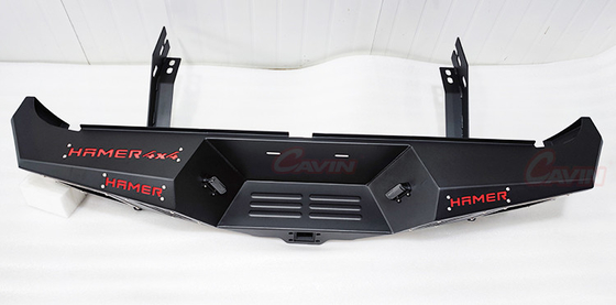 Buy ODM Heavy Duty Offroad Rear Bumper Steel For Jeep JT D-Rings LED Lights online manufacture