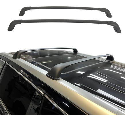 Buy Black Silver Aluminum Alloy Lockable Universal Cross Bar Rails For SUV Pickup Truck online manufacture